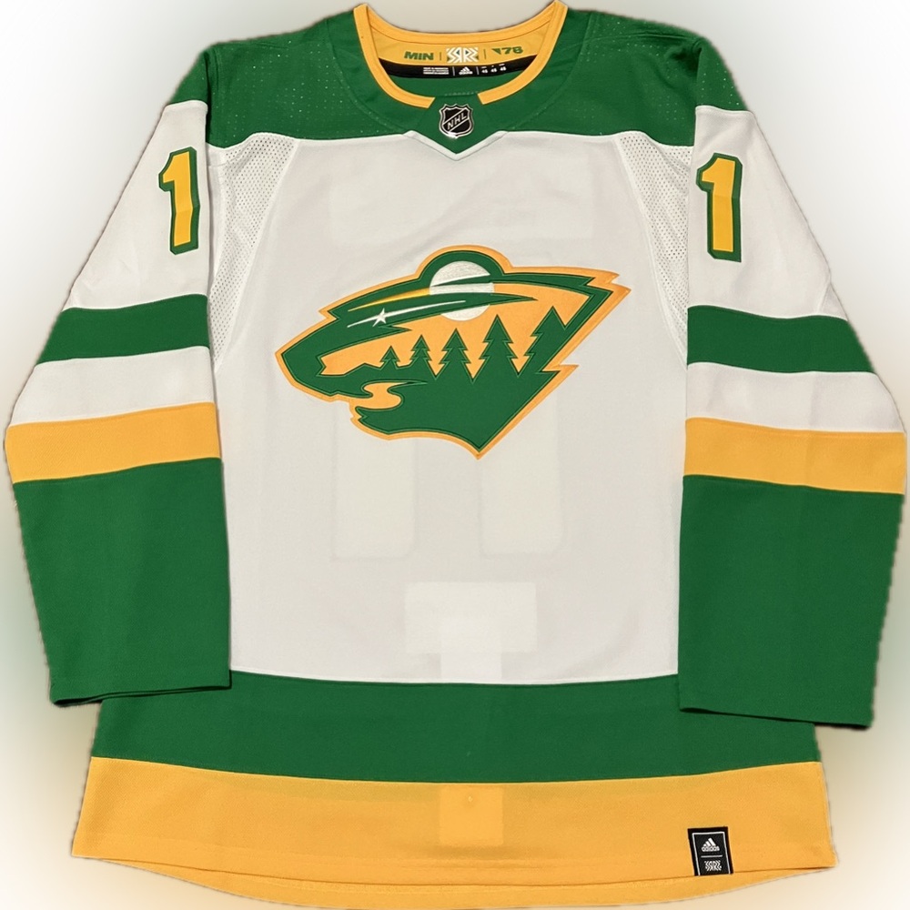NWOT Minnesota Wild Zach Parise Reverse Retro 1 Adidas NHL Hockey Jersey Size 46